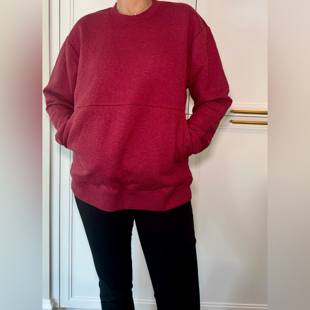Lunya Red Crewneck Sweater